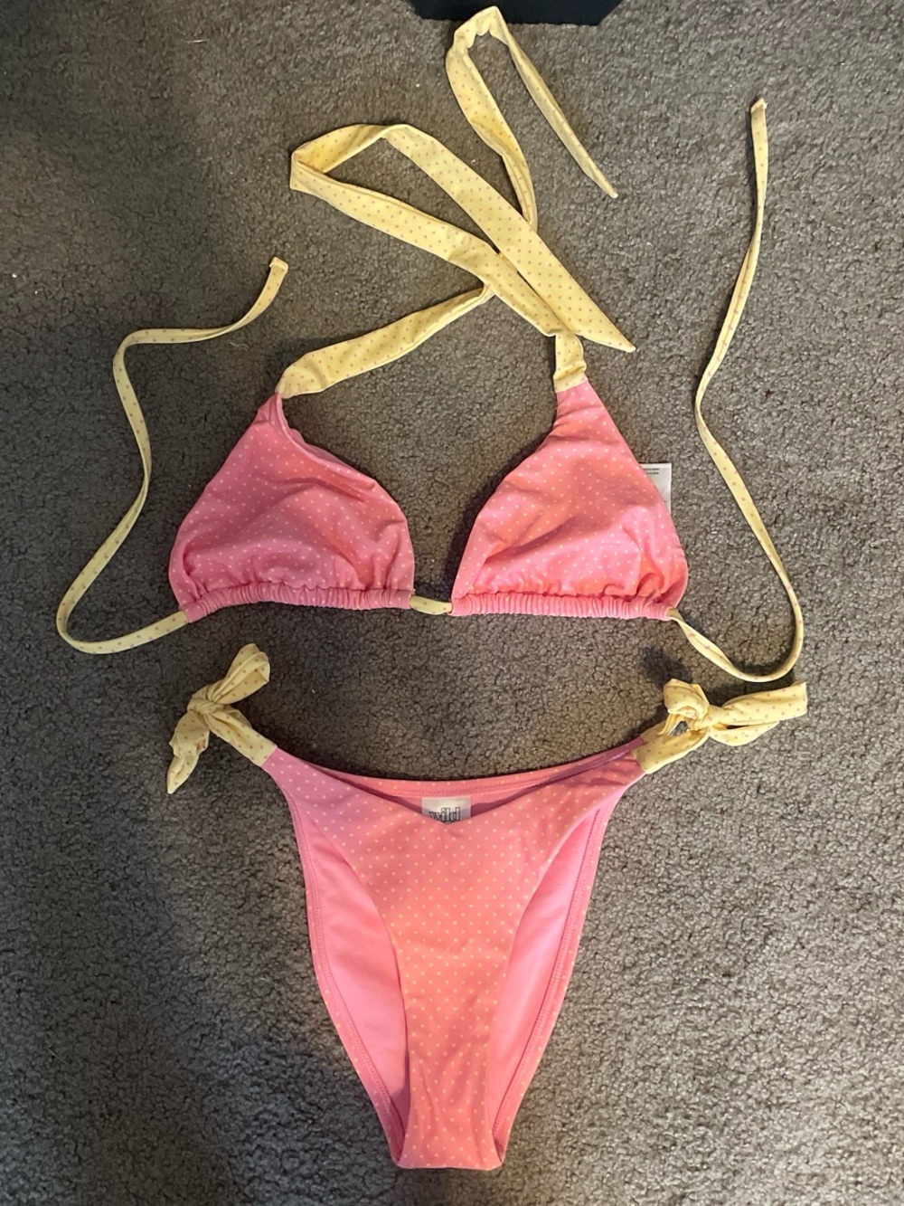 Target Pink and Yellow Polka Dot Bikini